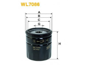 WIX FILTERS WL7086 alyvos filtras 
 Techninės priežiūros dalys -> Techninės priežiūros intervalai
1109 CA, 110938, 110939, 1109AK