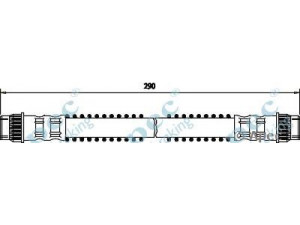 APEC braking HOS3233 stabdžių žarnelė 
 Stabdžių sistema -> Stabdžių žarnelės
7700834863, 8200052863