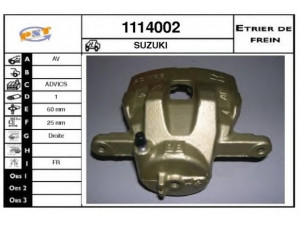 SNRA 1114002 stabdžių apkaba 
 Dviratė transporto priemonės -> Stabdžių sistema -> Stabdžių apkaba / priedai
5510165J04999, 5510367D00