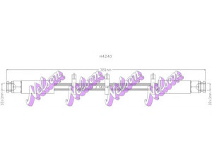 Brovex-Nelson H4240 stabdžių žarnelė 
 Stabdžių sistema -> Stabdžių žarnelės
164003208701, 164003254400, 60507992