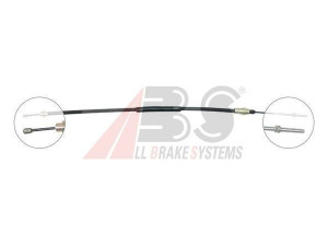 A.B.S. K15587 trosas, stovėjimo stabdys 
 Stabdžių sistema -> Valdymo svirtys/trosai
4745.J6