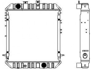 SAKURA  Automotive 1221-0311 radiatorius, variklio aušinimas