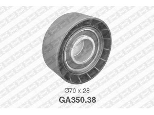 SNR GA350.38 įtempiklio skriemulys, V formos rumbuotas diržas 
 Diržinė pavara -> V formos rumbuotas diržas/komplektas -> Įtempiklio skriemulys
11 28 1 731 220