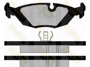 Brake ENGINEERING PA393 stabdžių trinkelių rinkinys, diskinis stabdys 
 Techninės priežiūros dalys -> Papildomas remontas
34211153196, 34211153913, 34211154398
