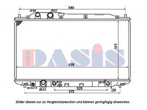 AKS DASIS 100061N radiatorius, variklio aušinimas 
 Aušinimo sistema -> Radiatorius/alyvos aušintuvas -> Radiatorius/dalys
19010RRH901