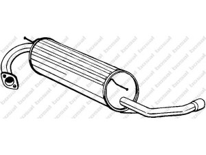 BOSAL 228-003 galinis duslintuvas 
 Išmetimo sistema -> Duslintuvas
17430-7A780