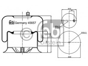 FEBI BILSTEIN 45657 dėklas, pneumatinė pakaba
942 320 04 17