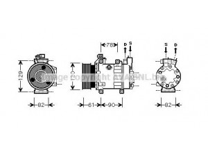AVA QUALITY COOLING FDK363 kompresorius, oro kondicionierius 
 Oro kondicionavimas -> Kompresorius/dalys
1149431, 7M5820803A