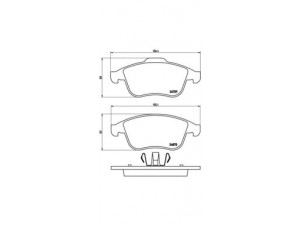 BREMBO P 68 045 stabdžių trinkelių rinkinys, diskinis stabdys 
 Techninės priežiūros dalys -> Papildomas remontas
410602933R, 410600032R
