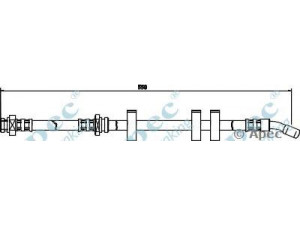 APEC braking HOS3451 stabdžių žarnelė 
 Stabdžių sistema -> Stabdžių žarnelės
5154085752, B911126210, 91112621