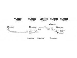 VENEPORTE 900141 išmetimo sistema 
 Išmetimo sistema -> Išmetimo sistema, visa