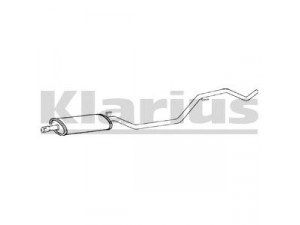 KLARIUS 260881 vidurinis duslintuvas 
 Išmetimo sistema -> Duslintuvas
5852182, 24447474, 24447474, 5852182