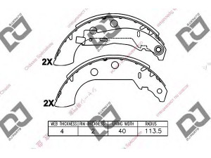 DJ PARTS BS1427 stabdžių trinkelių komplektas 
 Techninės priežiūros dalys -> Papildomas remontas
4241G6, 4241K1, 4241K3, 95614552