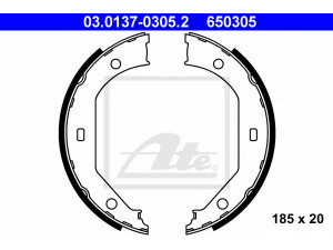 ATE 03.0137-0305.2 stabdžių trinkelių komplektas, stovėjimo stabdis 
 Stabdžių sistema -> Rankinis stabdys
34 41 1 163 988, 34 41 6 761 292