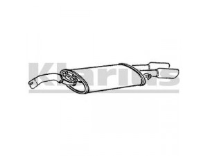 KLARIUS 230302 galinis duslintuvas 
 Išmetimo sistema -> Duslintuvas
191253609L, 191253609L, 191253609L