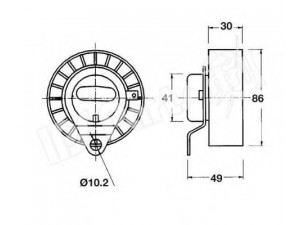 IPS Parts ITB-6327 įtempiklis, paskirstymo diržas
928M-6K254-AC