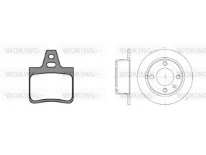 WOKING 80023.00 stabdžių rinkinys, diskiniai stabdžiai 
 Stabdžių sistema -> Diskinis stabdys -> Stabdžių remonto rinkinys
95667788, 95667811