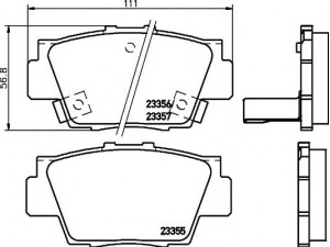 HELLA PAGID 8DB 355 013-831 stabdžių trinkelių rinkinys, diskinis stabdys 
 Techninės priežiūros dalys -> Papildomas remontas
430225600000, 43022SL0000, 43022SL0010