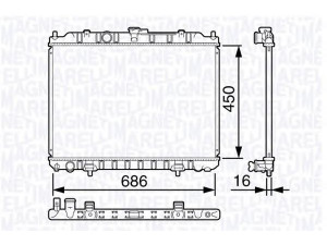 MAGNETI MARELLI 350213135200 radiatorius, variklio aušinimas