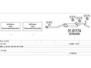 MTS C240316022525 išmetimo sistema 
 Išmetimo sistema -> Išmetimo sistema, visa