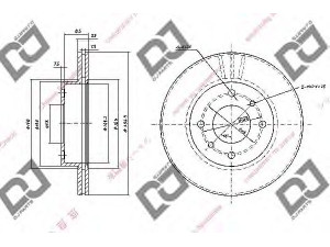 DJ PARTS BD1060 stabdžių diskas 
 Stabdžių sistema -> Diskinis stabdys -> Stabdžių diskas
40206-71000, 40206-71E00, 40206-71E01