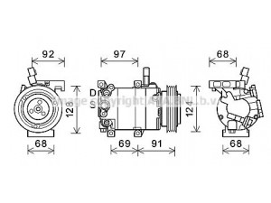 AVA QUALITY COOLING HYK412 kompresorius, oro kondicionierius 
 Oro kondicionavimas -> Kompresorius/dalys
977011E100