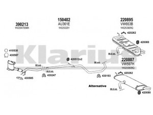 KLARIUS 931490E išmetimo sistema 
 Išmetimo sistema -> Išmetimo sistema, visa