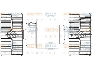 HELLA 8EW 351 029-041 vidaus pūtiklis 
 Šildymas / vėdinimas -> Orpūtė/dalys
003 830 05 08, A 003 830 05 08