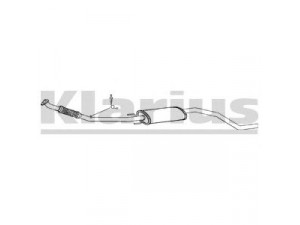 KLARIUS GM559E vidurinis duslintuvas 
 Išmetimo sistema -> Duslintuvas
5852596, 13220794, 13220794, 5852596