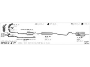 IMASAF 561000083 išmetimo sistema 
 Išmetimo sistema -> Išmetimo sistema, visa