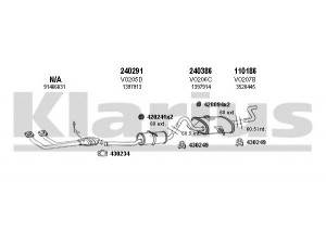 KLARIUS 960091E išmetimo sistema 
 Išmetimo sistema -> Išmetimo sistema, visa