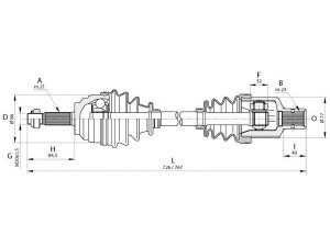 OPEN PARTS DRS6134.00 kardaninis velenas 
 Ratų pavara -> Kardaninis velenas
7701352777