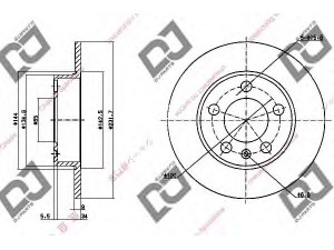 DJ PARTS BD1177 stabdžių diskas 
 Dviratė transporto priemonės -> Stabdžių sistema -> Stabdžių diskai / priedai
1J0615301, 1J0615601, 1J0615601C