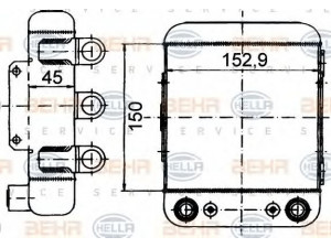 HELLA 8MO 376 765-201 alyvos aušintuvas, automatinė transmisija 
 Transmisija -> Automatinė pavarų dėžė -> Radiatorius
4D0 317 021 C