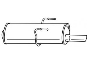 AKS DASIS SG45614 galinis duslintuvas 
 Išmetimo sistema -> Duslintuvas
1726H8