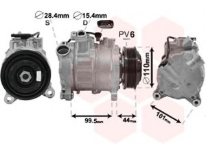 VAN WEZEL 0600K492 kompresorius, oro kondicionierius 
 Oro kondicionavimas -> Kompresorius/dalys
6452 9216 467