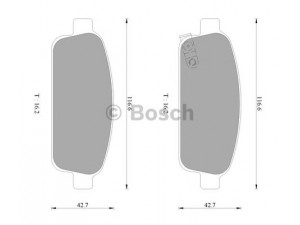 BOSCH 0 986 AB3 103 stabdžių trinkelių rinkinys, diskinis stabdys 
 Techninės priežiūros dalys -> Papildomas remontas
13 300 867, 13 300 868, 13 319 293