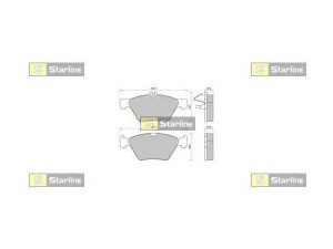 STARLINE BD S367P stabdžių trinkelių rinkinys, diskinis stabdys 
 Techninės priežiūros dalys -> Papildomas remontas
05114555AA, 5114555AA, 5139218AA