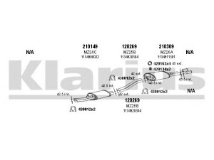 KLARIUS 600144E išmetimo sistema 
 Išmetimo sistema -> Išmetimo sistema, visa