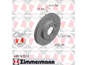 ZIMMERMANN 400.1413.52 stabdžių diskas 
 Dviratė transporto priemonės -> Stabdžių sistema -> Stabdžių diskai / priedai
201 421 1312, 201 421 15 1264, 201 421 1512