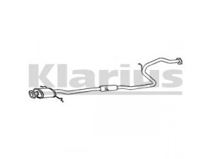 KLARIUS 270125 vidurinis duslintuvas 
 Išmetimo sistema -> Duslintuvas
B10240300B, B10240300B9A