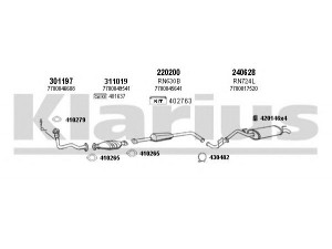 KLARIUS 720766E išmetimo sistema