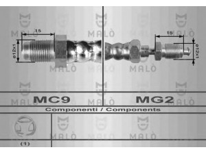 MAL? 8439 sankabos žarna 
 Sankaba/dalys -> Sankabos valdymas -> Pagrindinis cilindras
60556927, 60557031, 60622815, 71736944