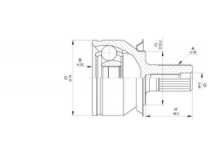 OPEN PARTS CVJ5630.10 jungčių komplektas, kardaninis velenas 
 Ratų pavara -> Sujungimai/komplektas
FG0125500D, FR012550X, FR012560X