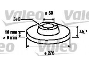 VALEO 186797 stabdžių diskas 
 Dviratė transporto priemonės -> Stabdžių sistema -> Stabdžių diskai / priedai
0046469908, 0046542702, 46469908