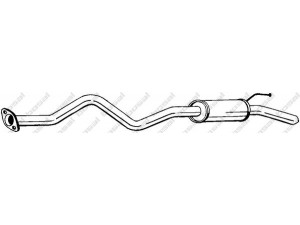 BOSAL 282-957 galinis duslintuvas 
 Išmetimo sistema -> Duslintuvas
17430-5B780, 17430-75190