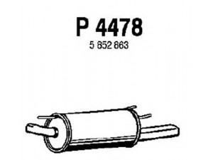 FENNO P4478 galinis duslintuvas 
 Išmetimo sistema -> Duslintuvas
5852863, 5852956, 90531944