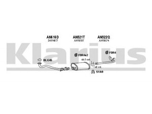 KLARIUS 160407U išmetimo sistema 
 Išmetimo sistema -> Išmetimo sistema, visa