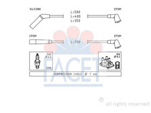 FACET 4.9823 uždegimo laido komplektas 
 Kibirkšties / kaitinamasis uždegimas -> Uždegimo laidai/jungtys
90919-22209, 90919-22210