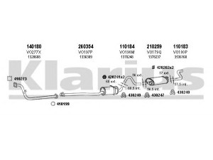 KLARIUS 960163E išmetimo sistema 
 Išmetimo sistema -> Išmetimo sistema, visa